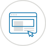 Icon of Webpage and Mouse for Device Management